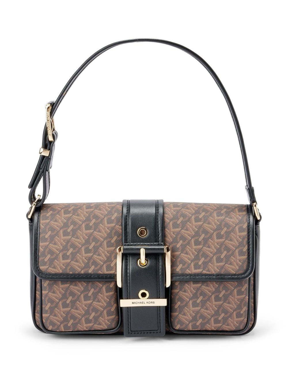 Michael Kors Colby 中号单肩包 - 褐色