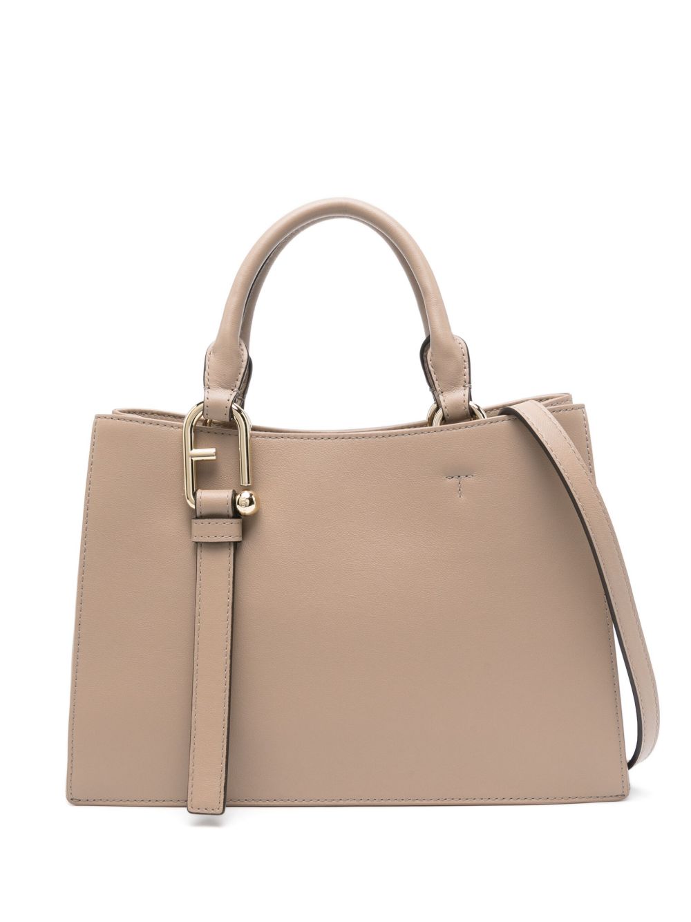 Furla Arcosfera 细节皮质托特包 - 中性色