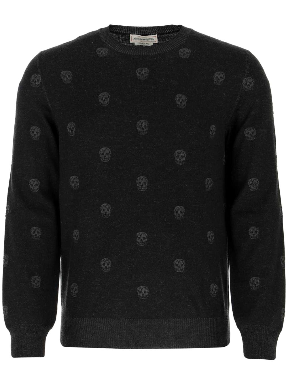Alexander McQueen 亚历山大·麦昆 大面积骷髅头毛衣 - 黑色