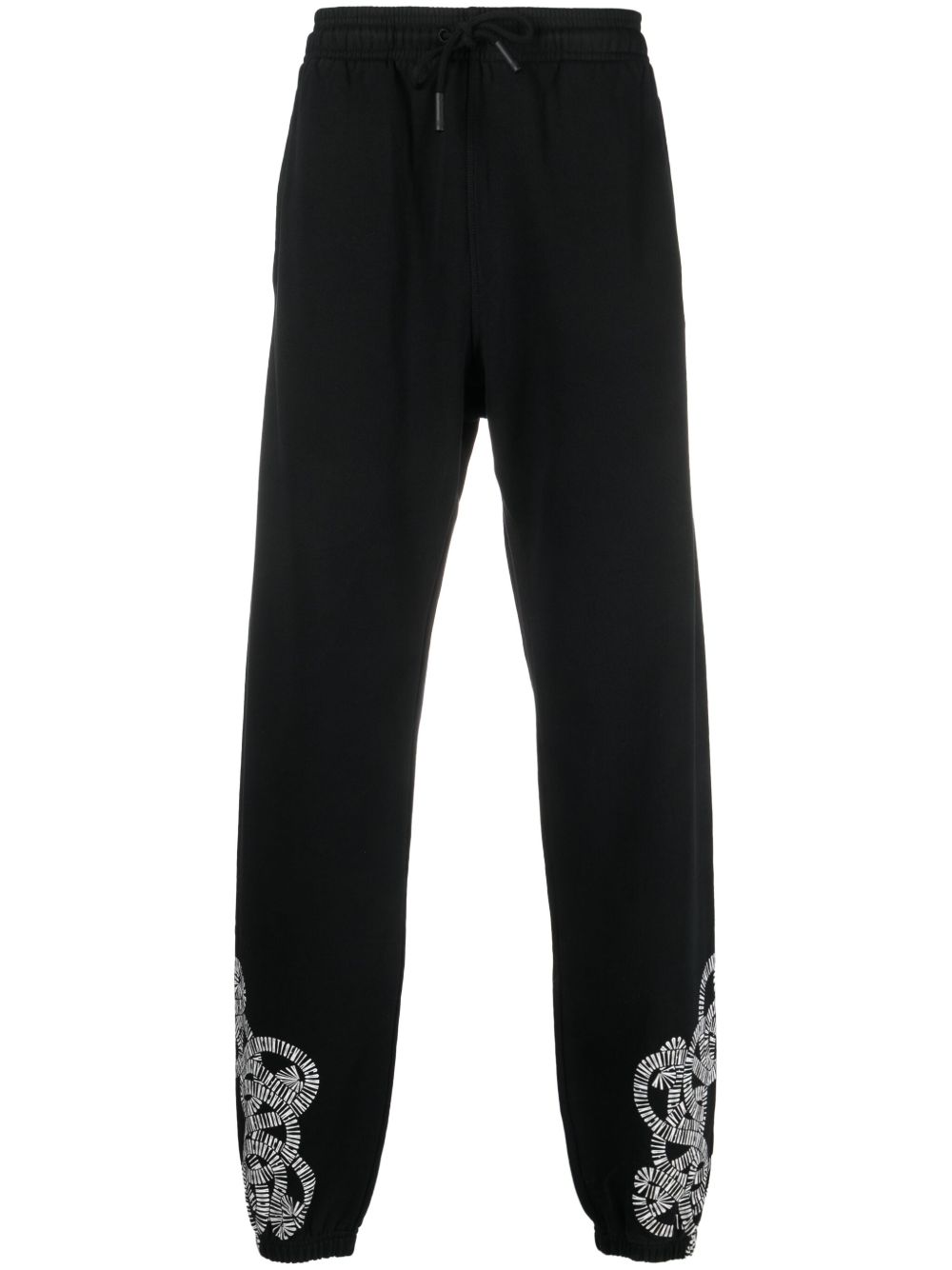 Marcelo Burlon County of Milan logo印花运动裤 - 黑色