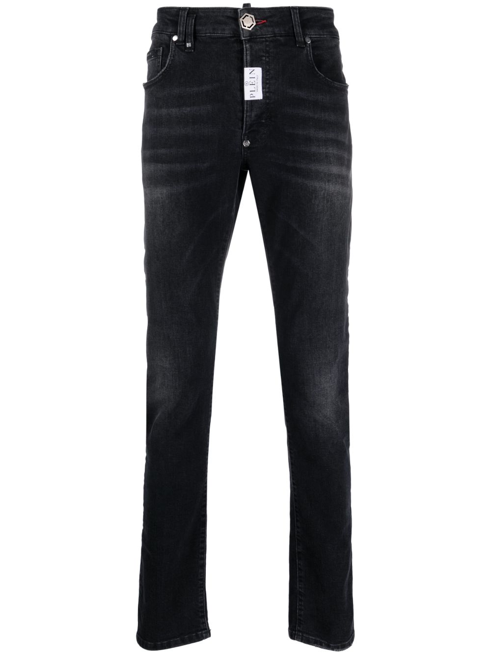 Philipp Plein Super Straight 棉牛仔裤 - 黑色