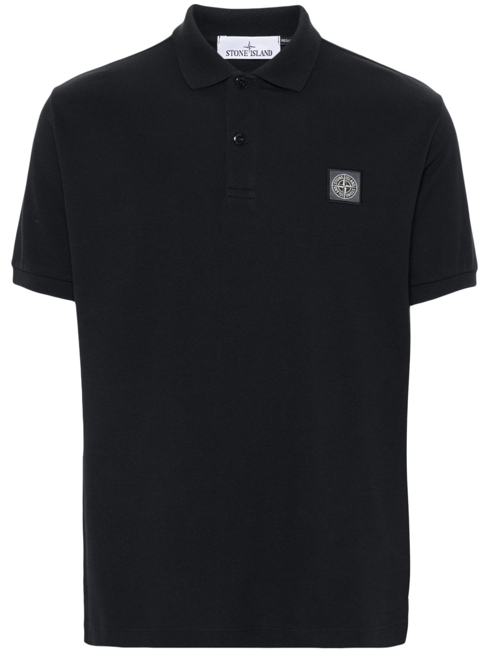 Stone Island 罗盘贴花polo衫 - 蓝色