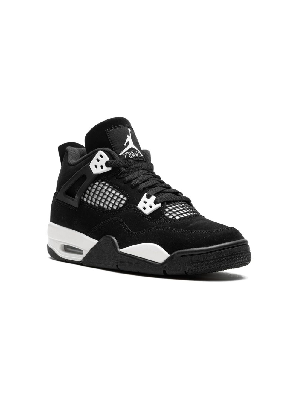 Jordan Kids Air Jordan 4 Retro White Thunder 运动鞋 - 黑色