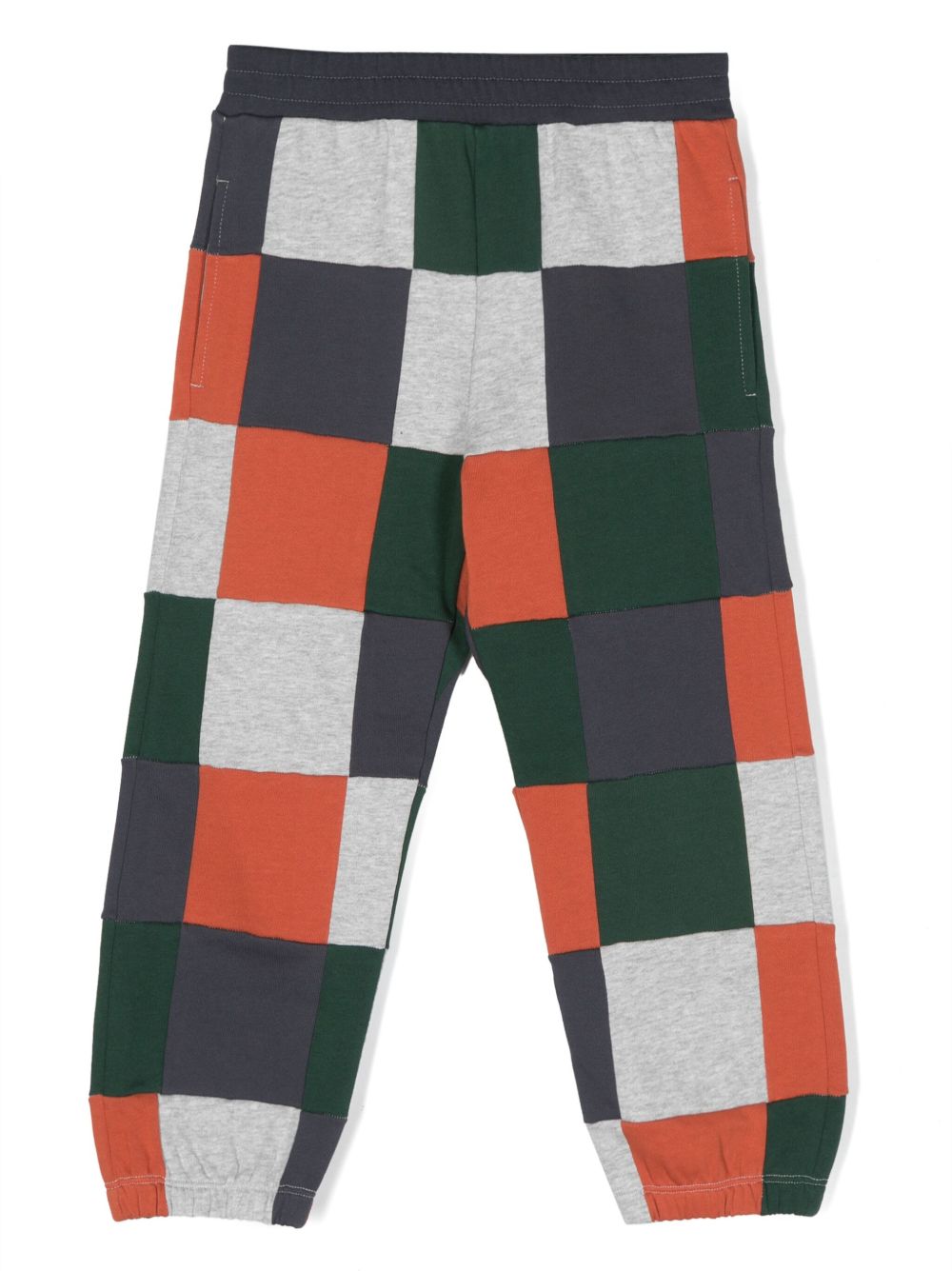 Stella McCartney Kids 格纹运动裤 - 蓝色