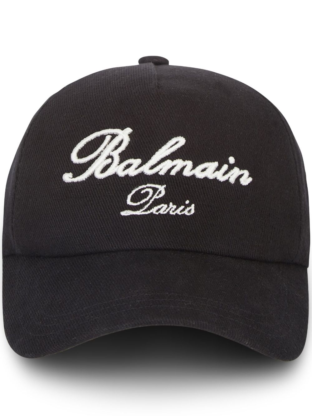 Balmain Signature 刺绣棒球帽 - 黑色