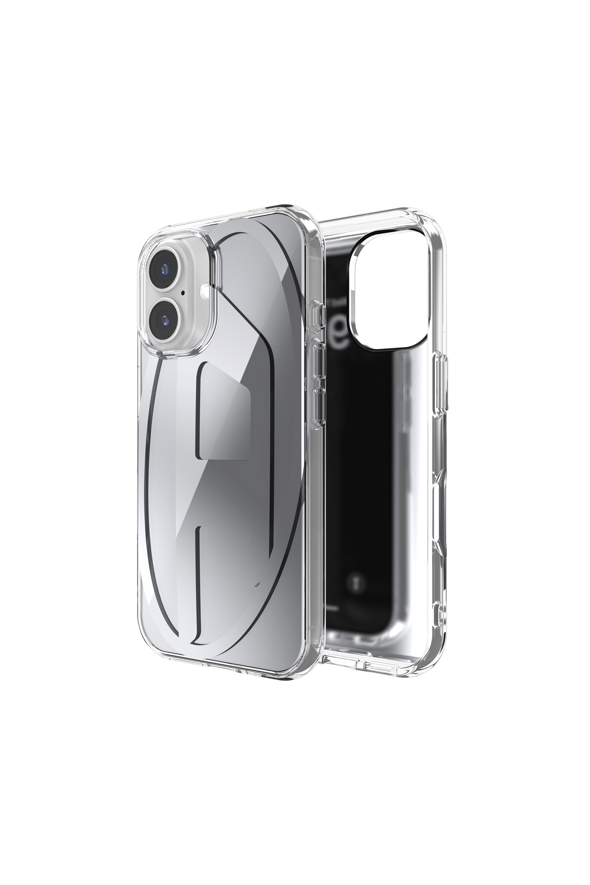 Diesel - Oval D Mirror Case for i P 16 - Cases - Unisex - Grey
