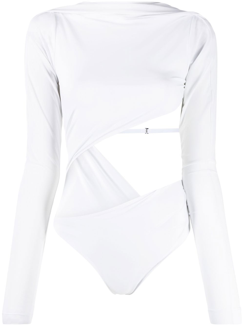 Jacquemus Carozzu 弹性连体紧身衣 - 白色