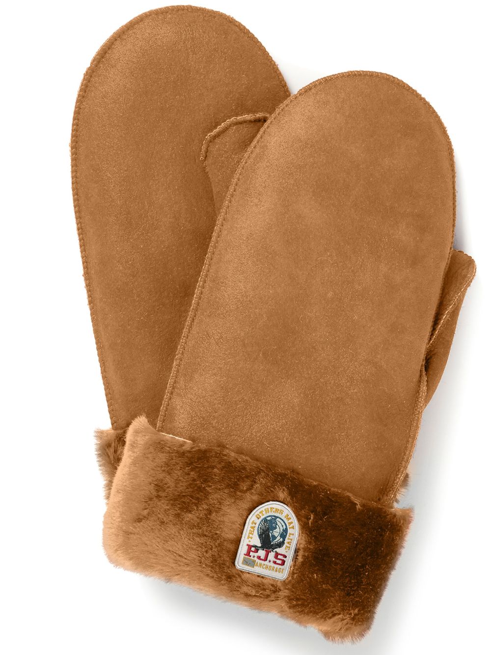 Parajumpers 标贴皮毛一体手套 - 褐色