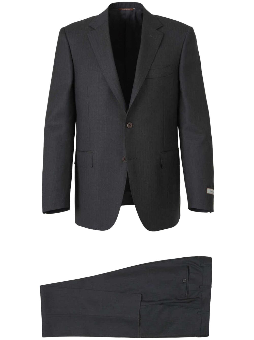 Canali 单排扣两件式西装套装 - 灰色