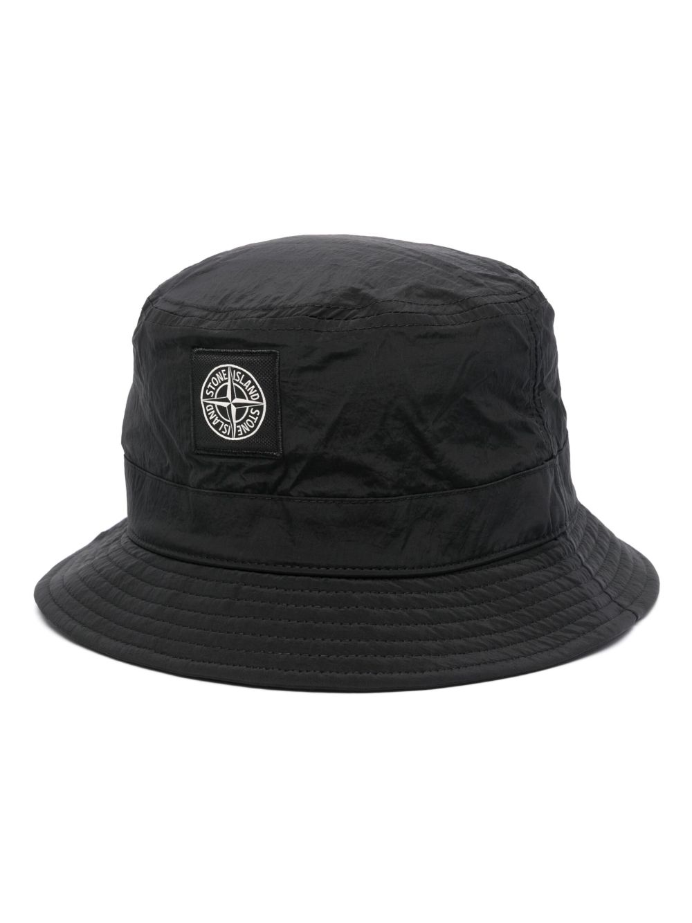 Stone Island Compass 贴花渔夫帽 - 黑色