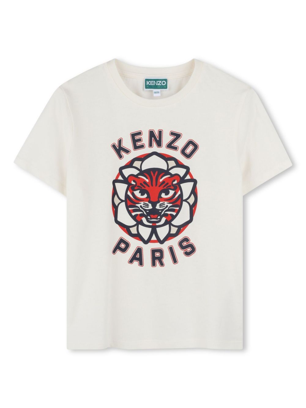 Kenzo Kids logo印花T恤 - 白色