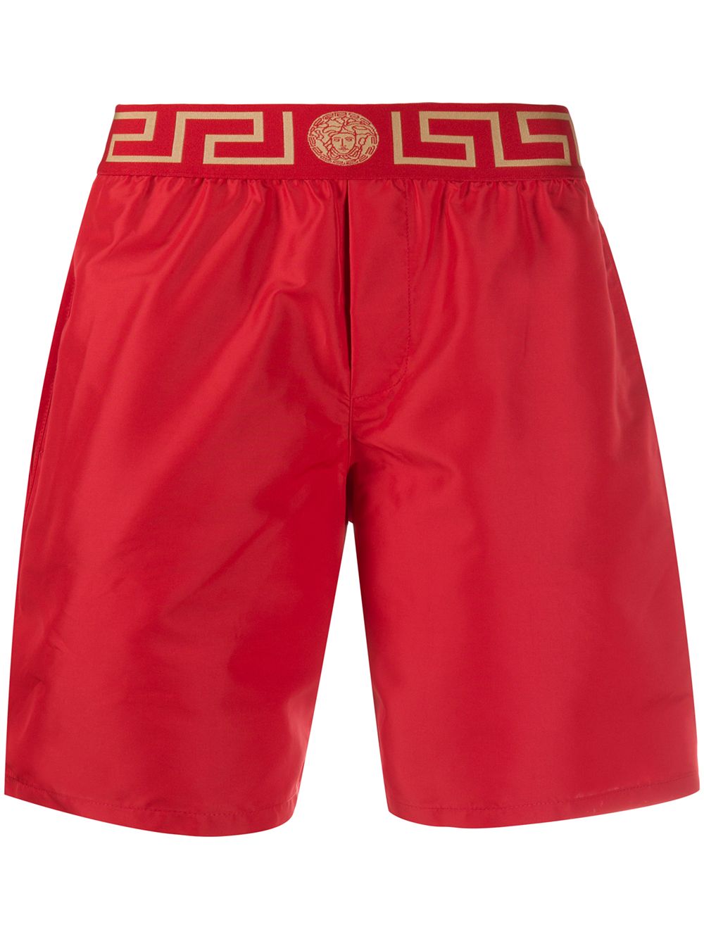Versace Greca Border 泳裤 - 红色