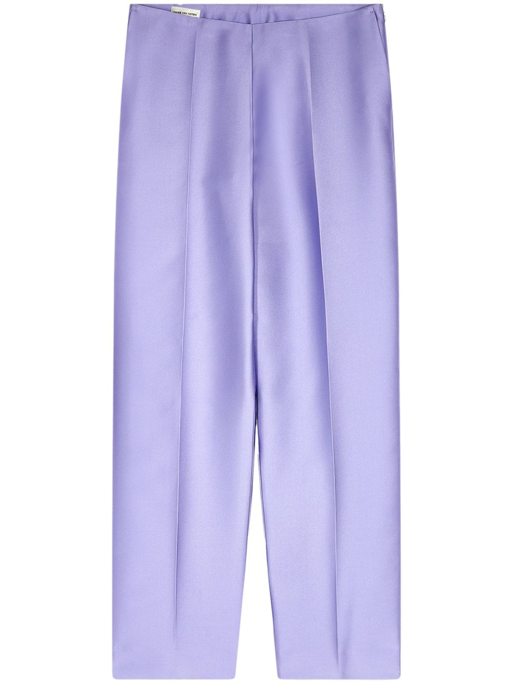 DRIES VAN NOTEN 真丝长裤 - 紫色