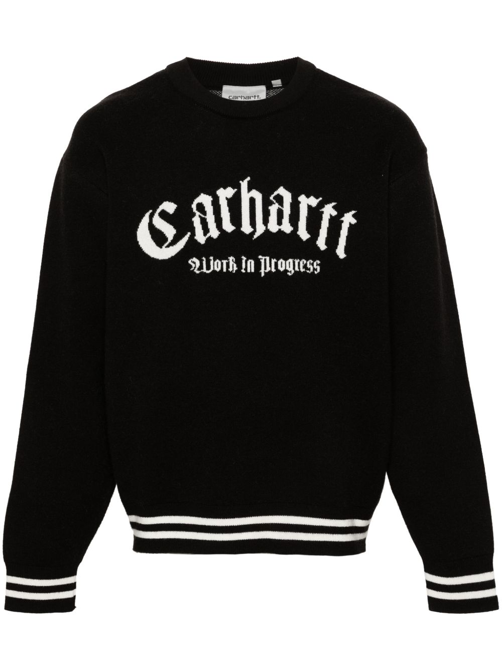 Carhartt WIP Onyx logo嵌花毛衣 - 黑色