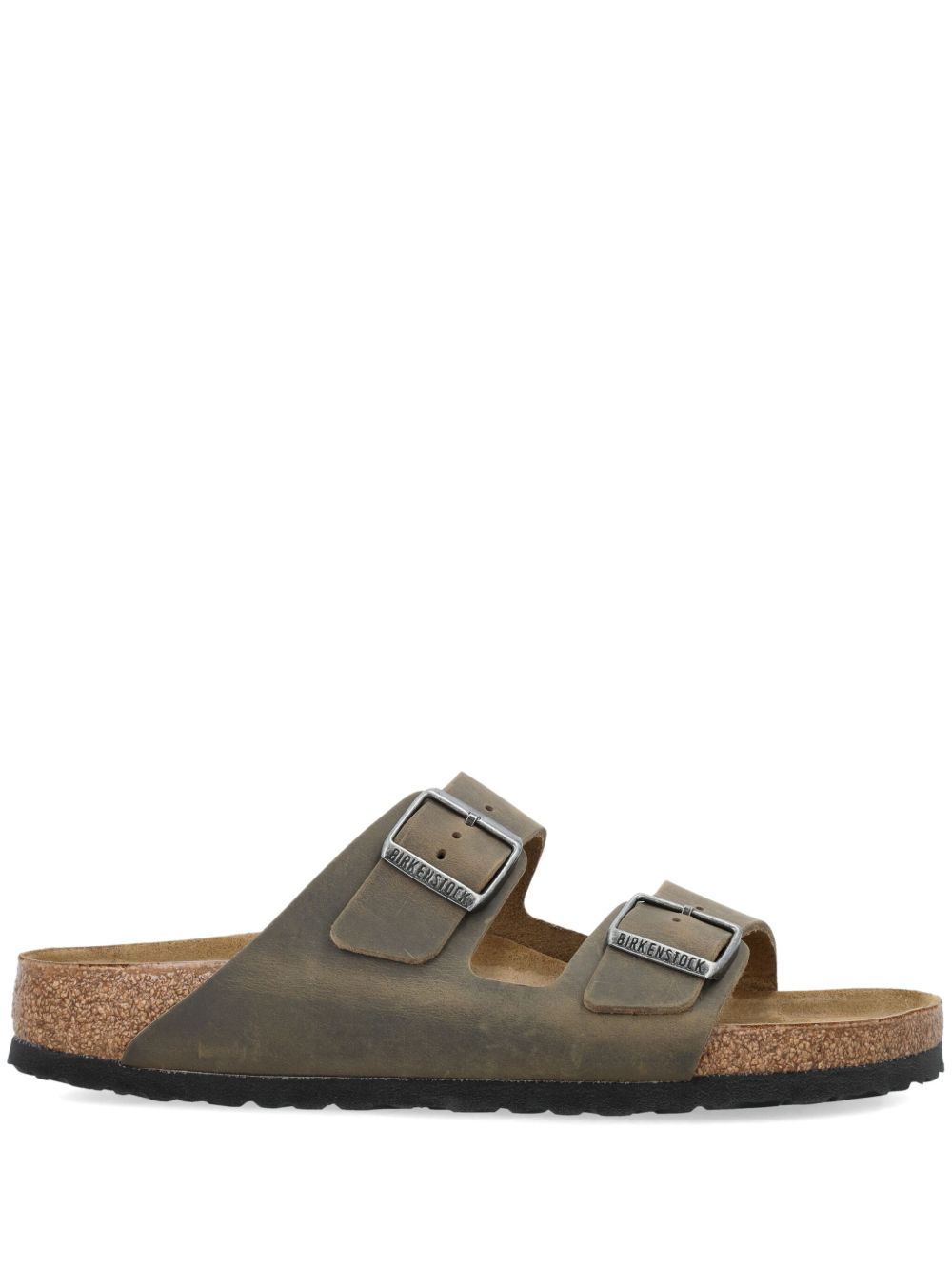 Birkenstock Arizona Oiled 皮质凉鞋 - 绿色