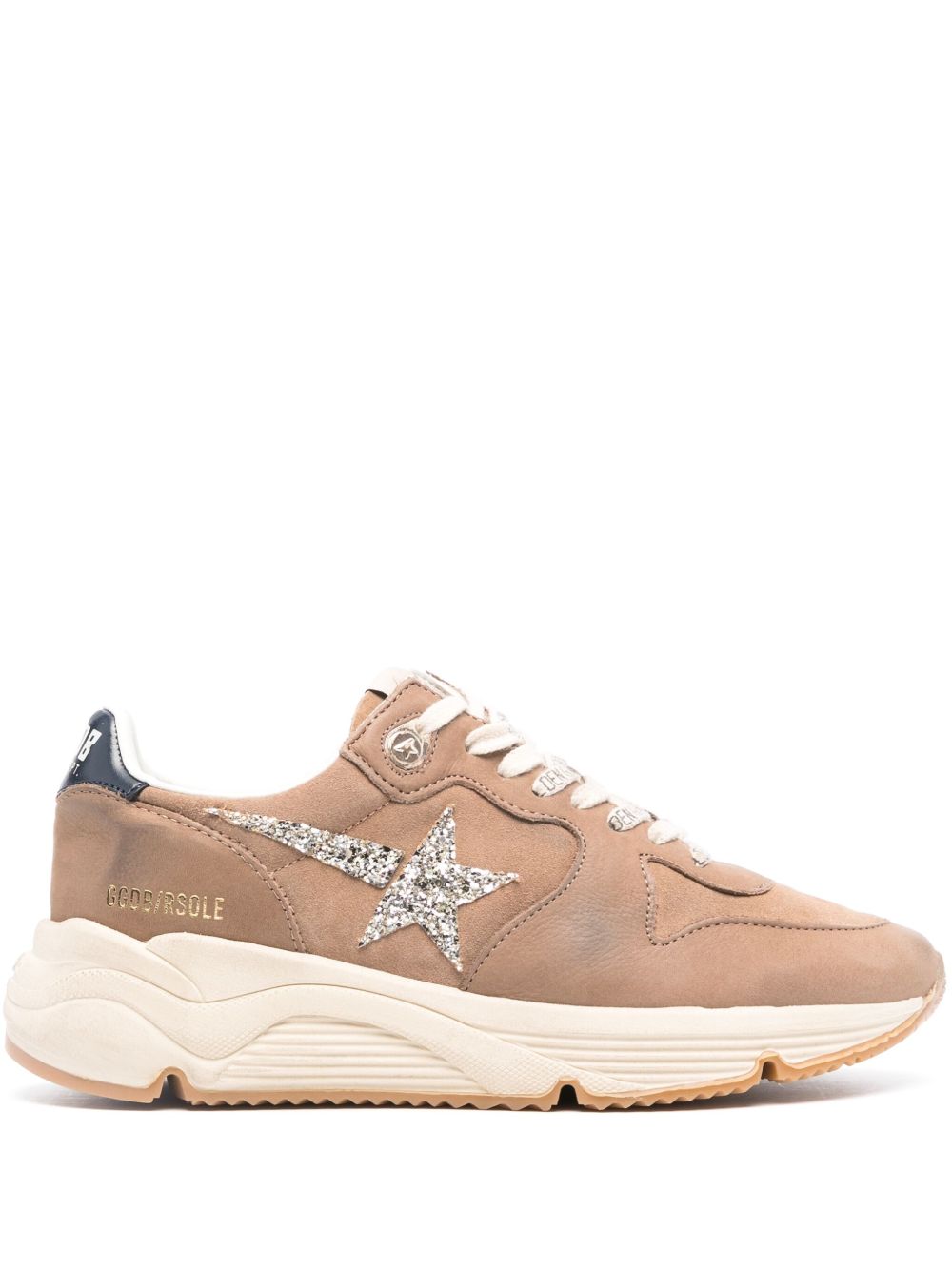 Golden Goose Running Sole 皮质运动鞋 - 褐色