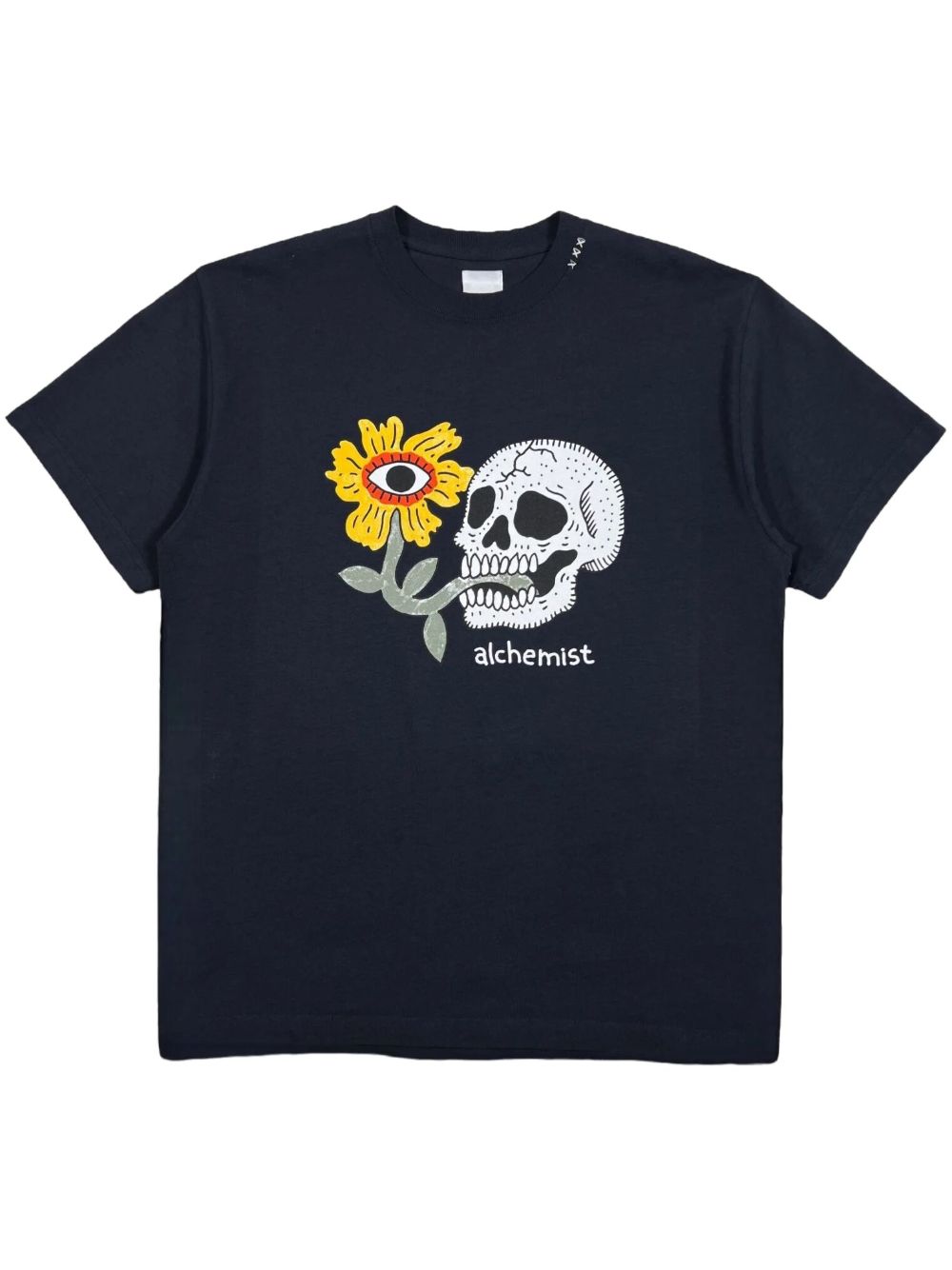 Alchemist Floral Skull T恤 - 黑色