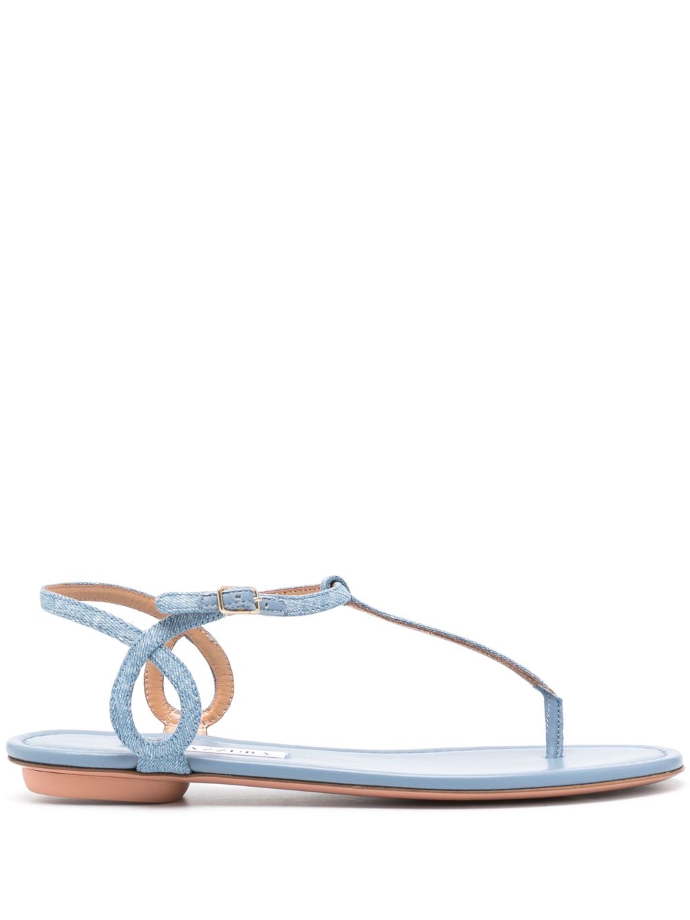 Aquazzura Almost Bare 平底凉鞋 - 蓝色