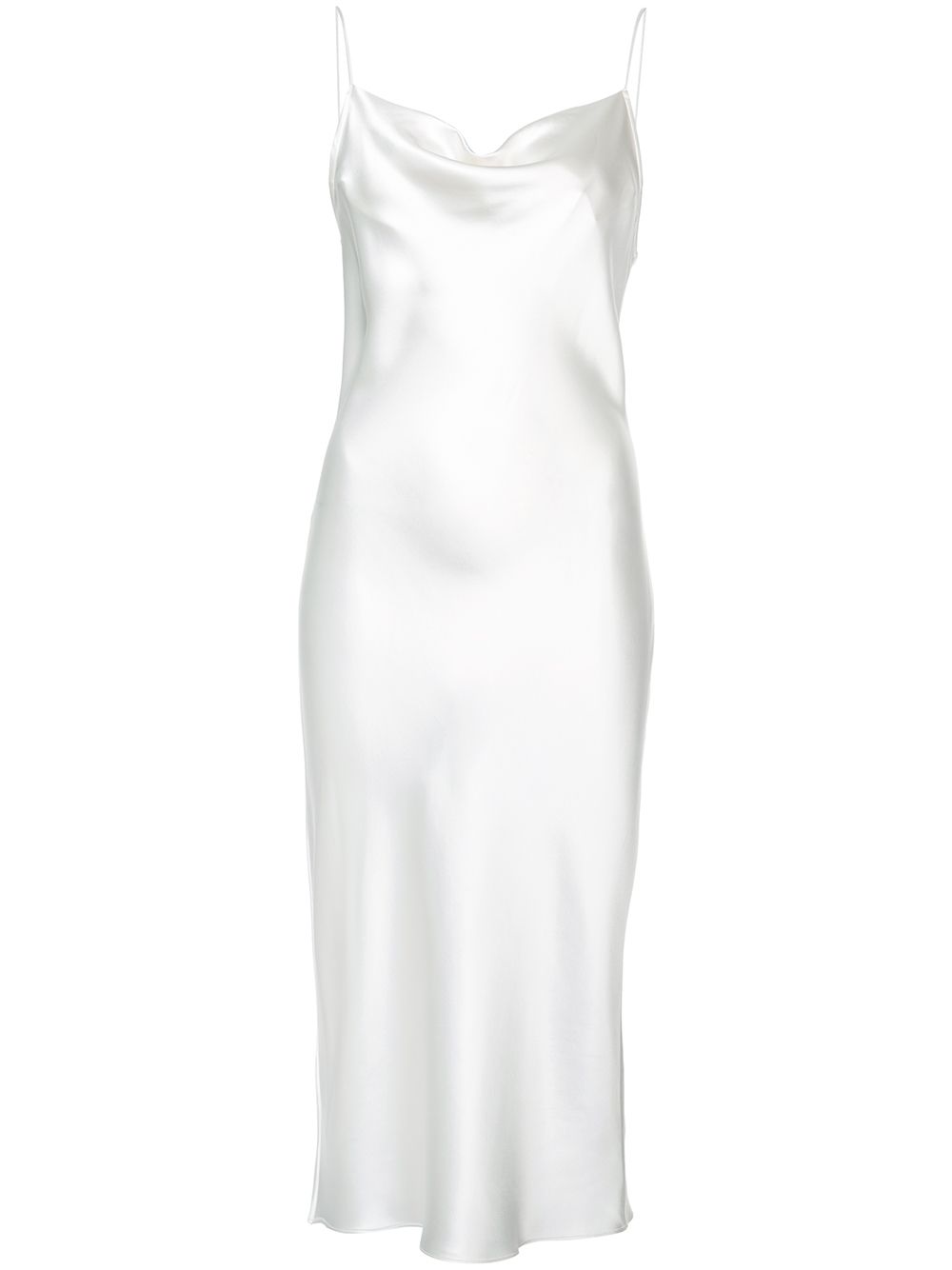 Fleur Du Mal cowl neck slip dress - 白色