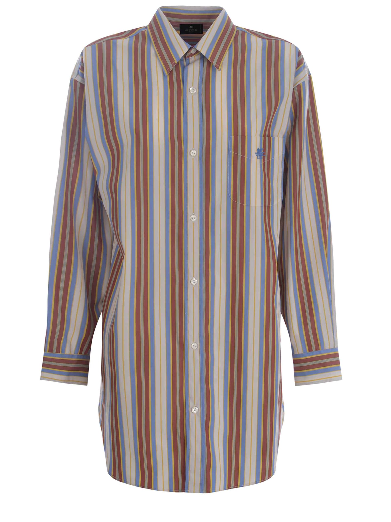 Etro Cotton Chemisier With Logo
