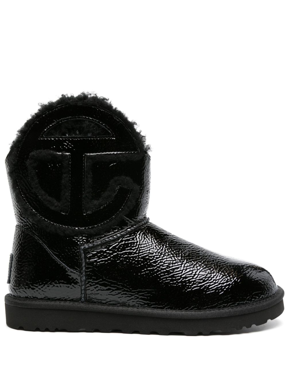 UGG x Telfar 标贴皮靴 - 黑色