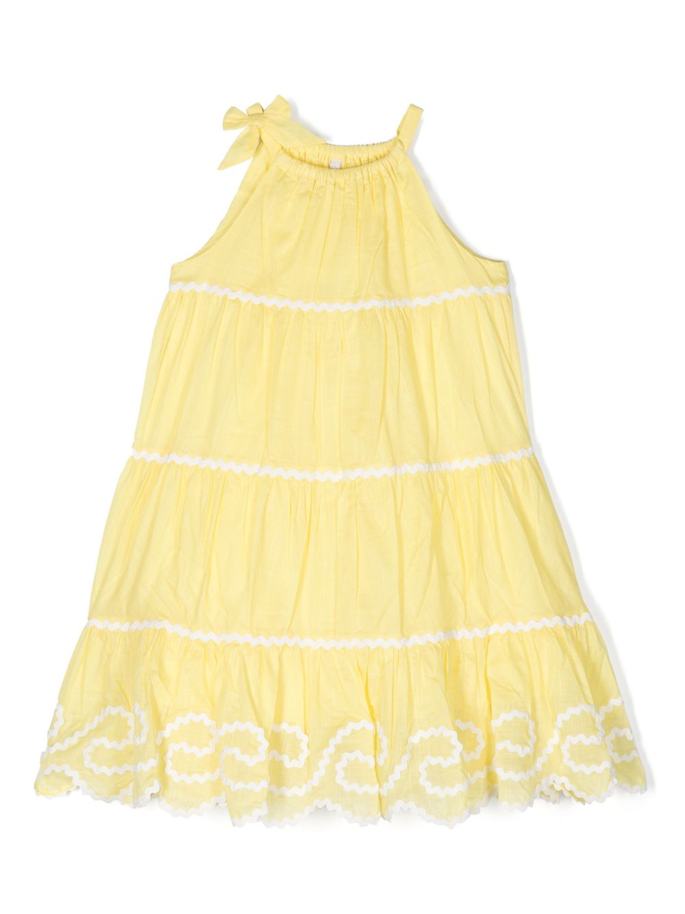 ZIMMERMANN Kids 蝴蝶结细节连衣裙 - 黄色