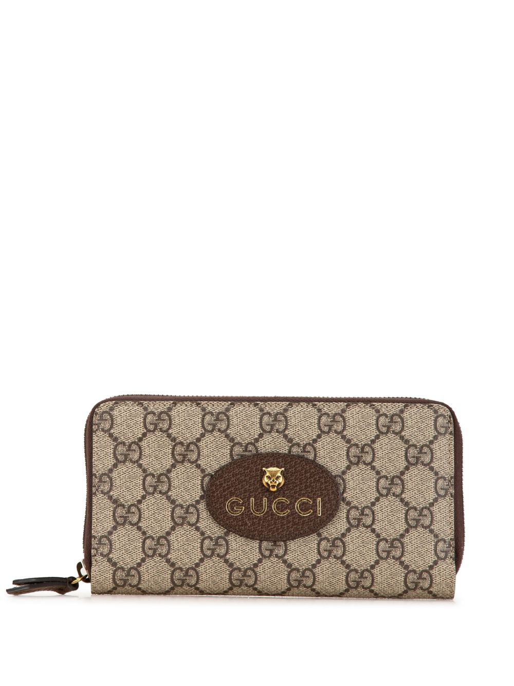 Gucci Pre-Owned 2016-2024 GG Supreme Neo Vintage Continental Wallet long wallets - 褐色