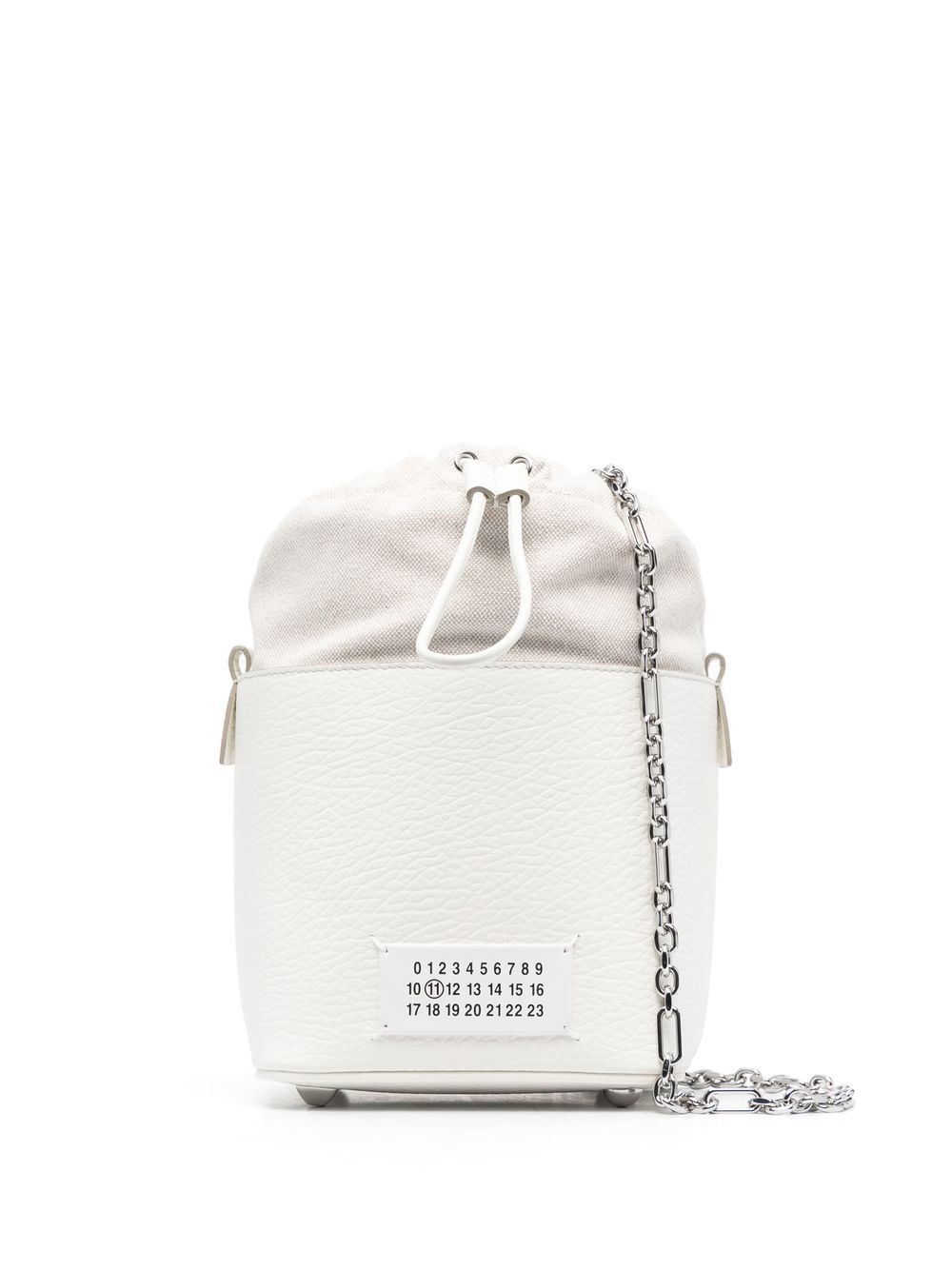 Maison Margiela 5AC 皮质水桶包 - 白色