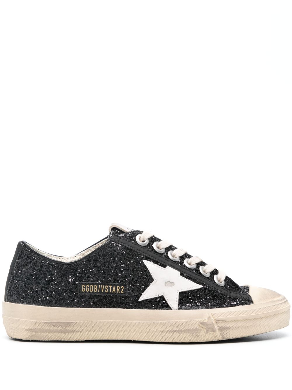 Golden Goose V-Star 运动鞋 - 黑色