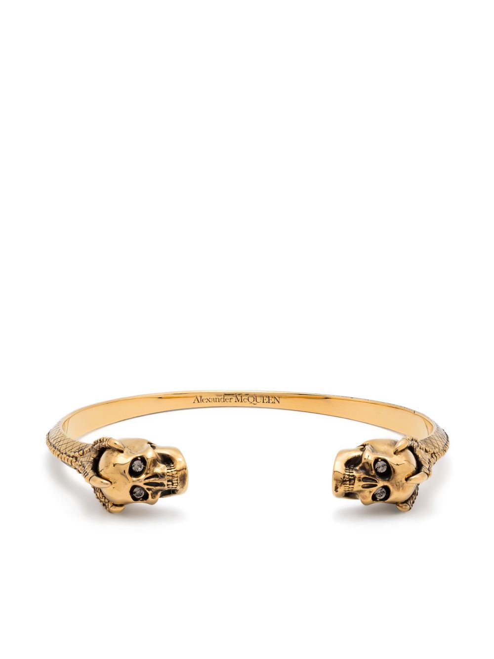Alexander McQueen Victorian Skull 手链 - 金色