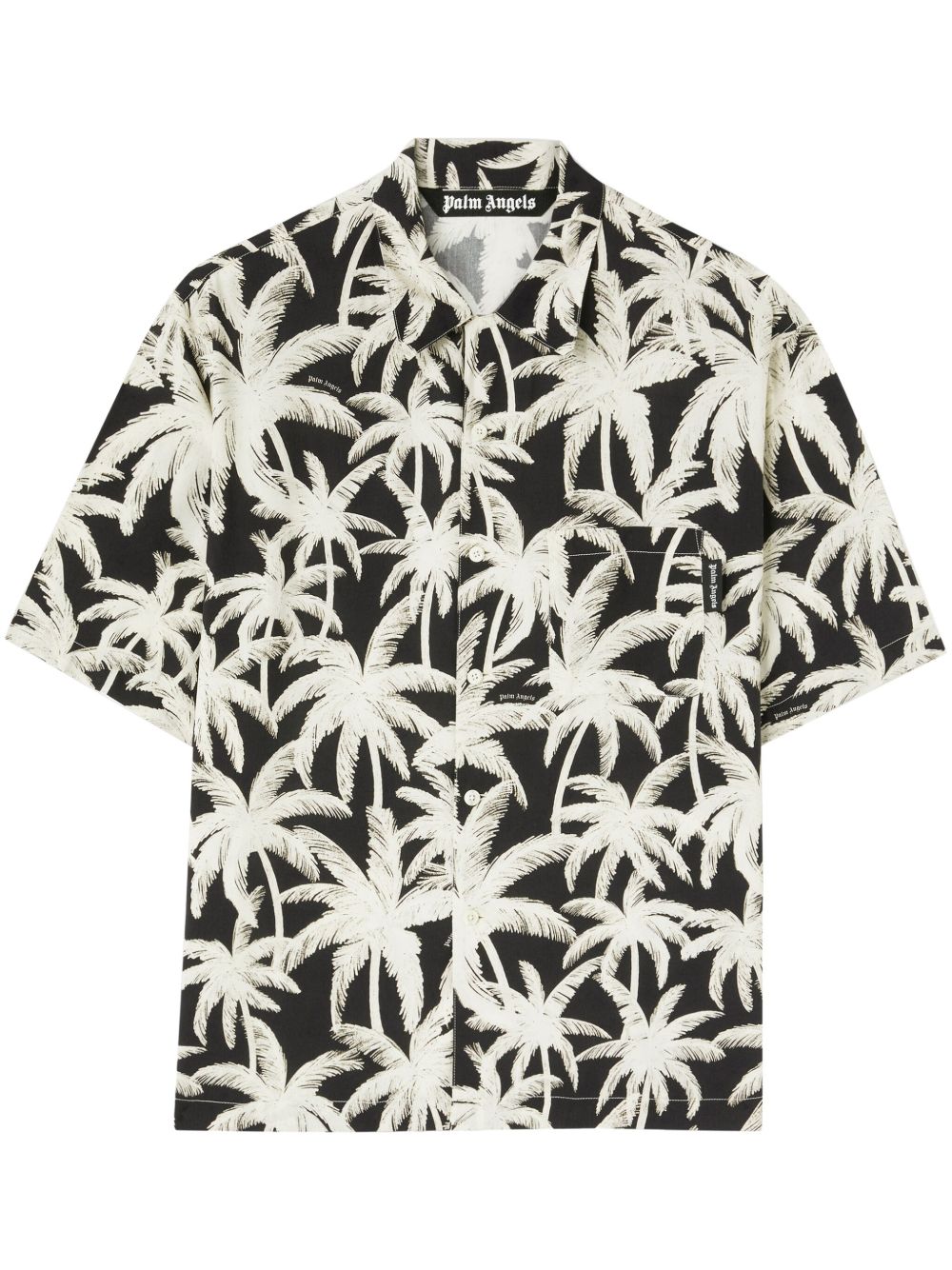 Palm Angels Palms 短袖衬衫 - 黑色