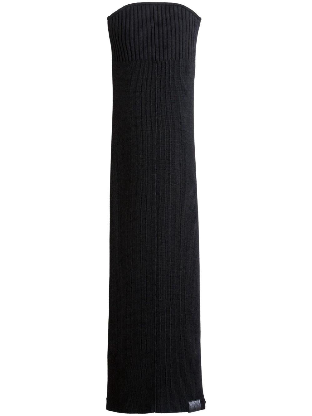 Marc Jacobs Tube 罗纹针织连衣裙 - 黑色