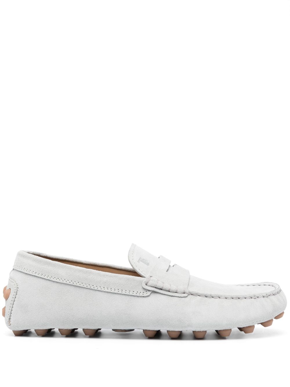 Tod's Gommino 绒面皮乐福鞋 - 灰色