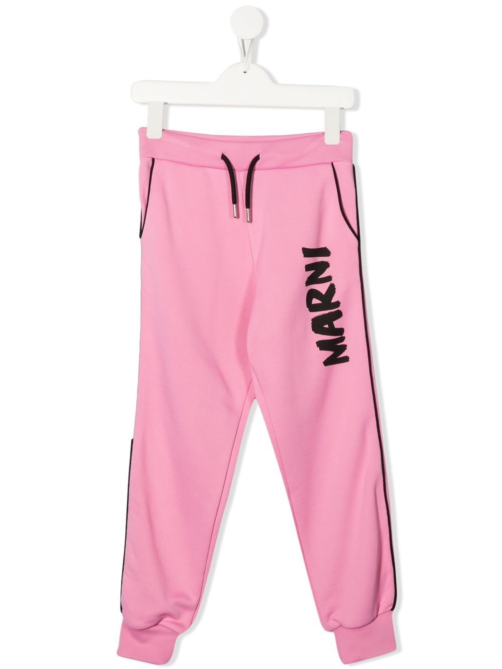 Marni Kids logo印花运动裤 - 粉色