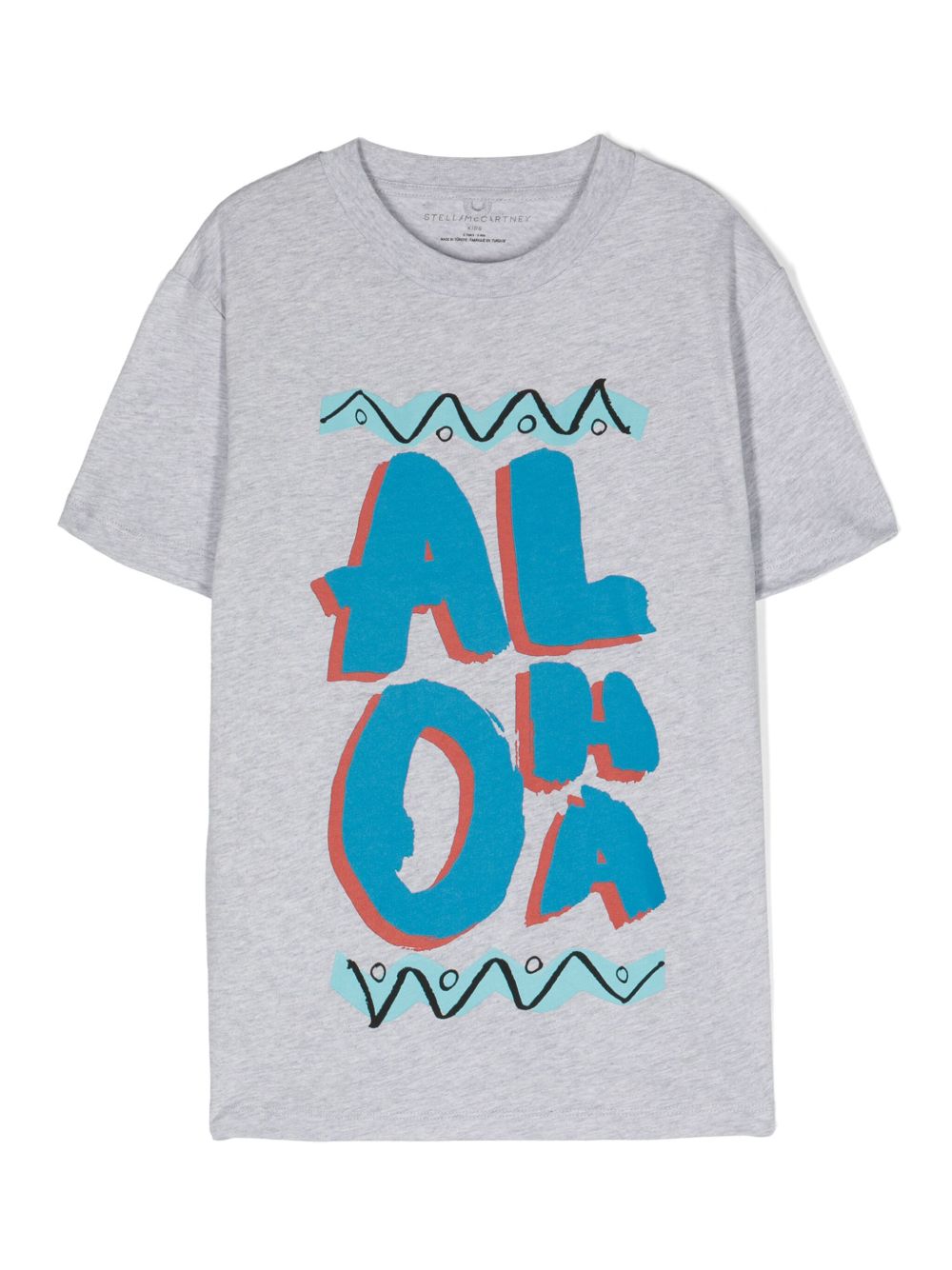 Stella McCartney Kids Aloha 印花T恤 - 灰色