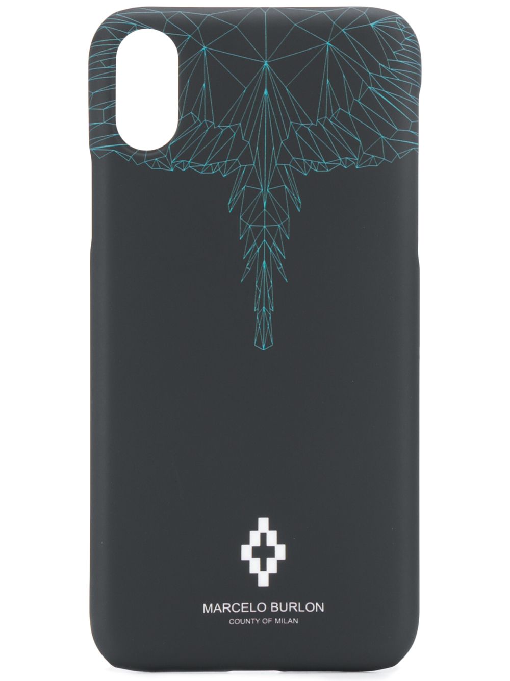 Marcelo Burlon County of Milan iPhone X印花手机壳 - 黑色