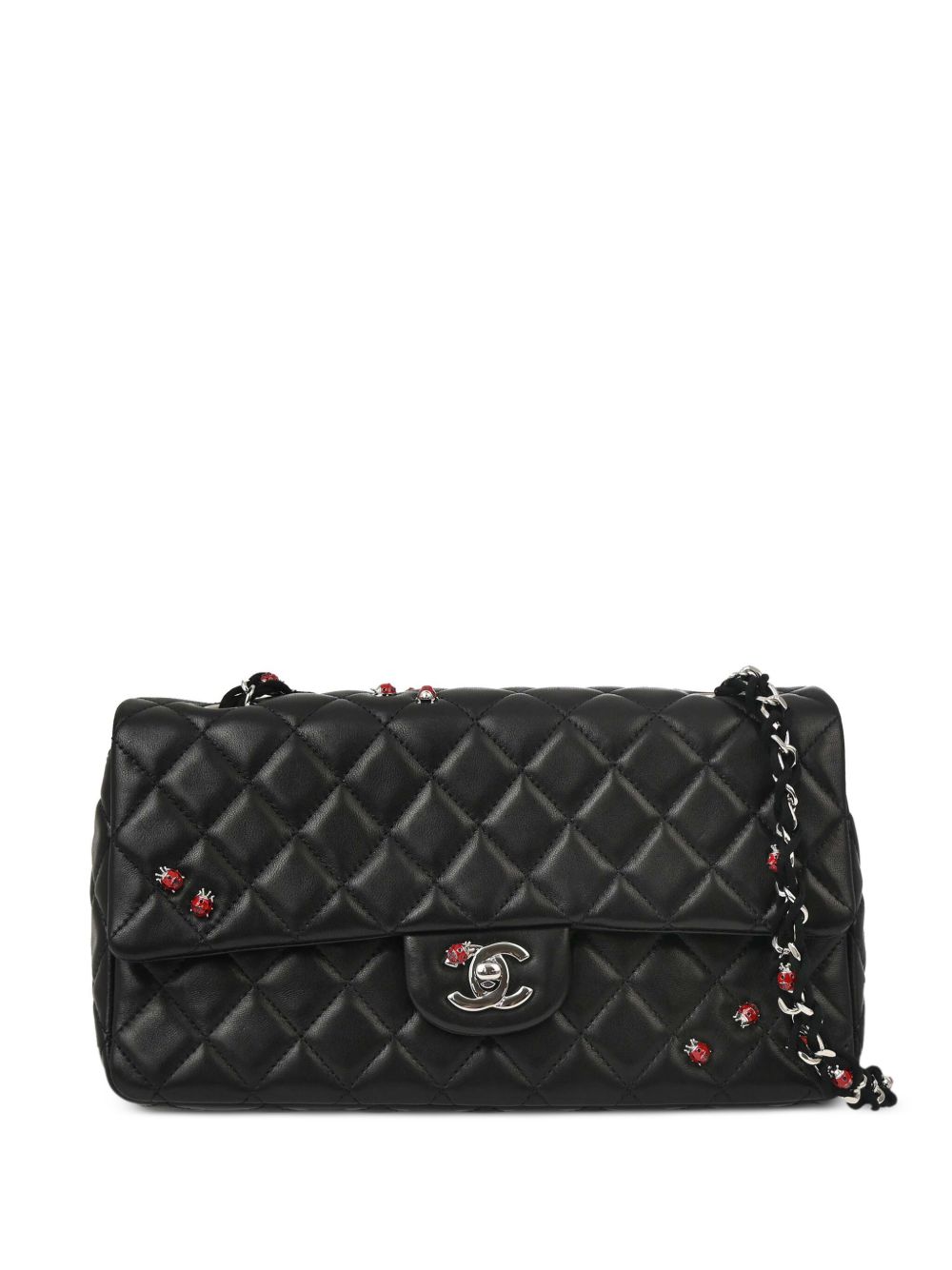 CHANEL Pre-Owned Ladybug Classic Flap 单肩包（2010年典藏款） - 黑色