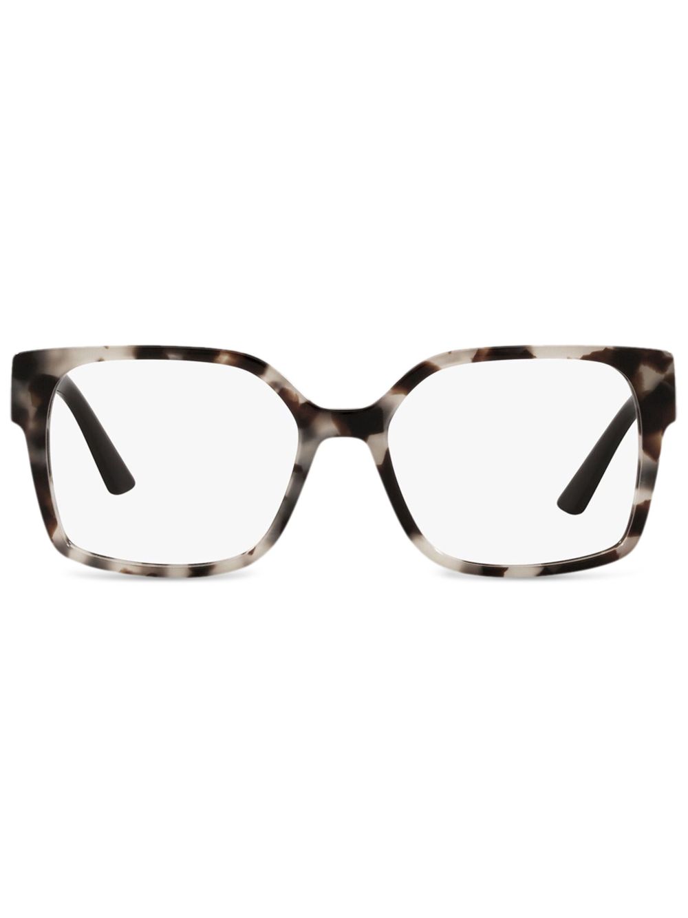 Prada Eyewear 方框眼镜 - 黑色