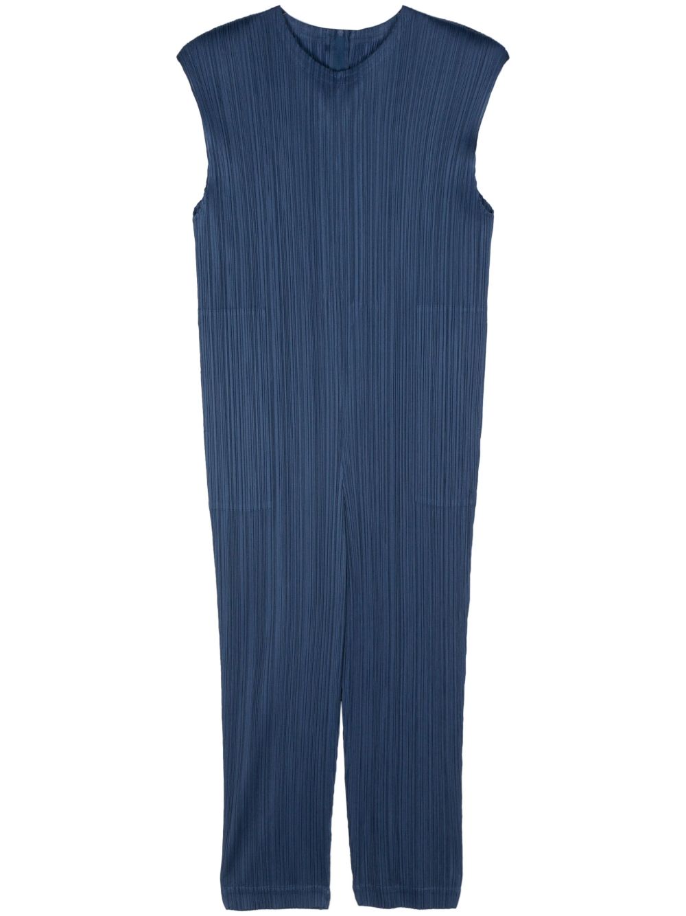Pleats Please Issey Miyake Monthly Colors January 细褶连体长裤 - 蓝色