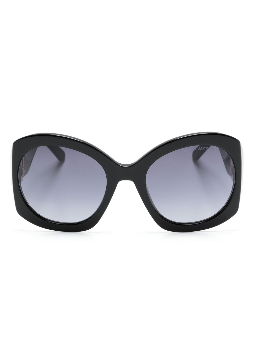 Marc Jacobs Eyewear 超大镜框太阳眼镜 - 黑色