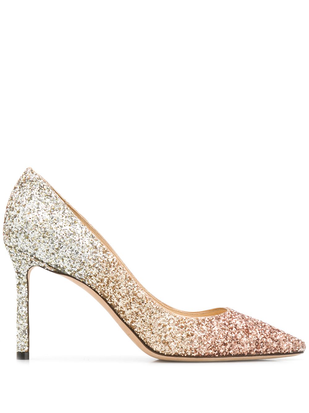 Jimmy Choo Romy 85金葱高跟鞋 - 金色