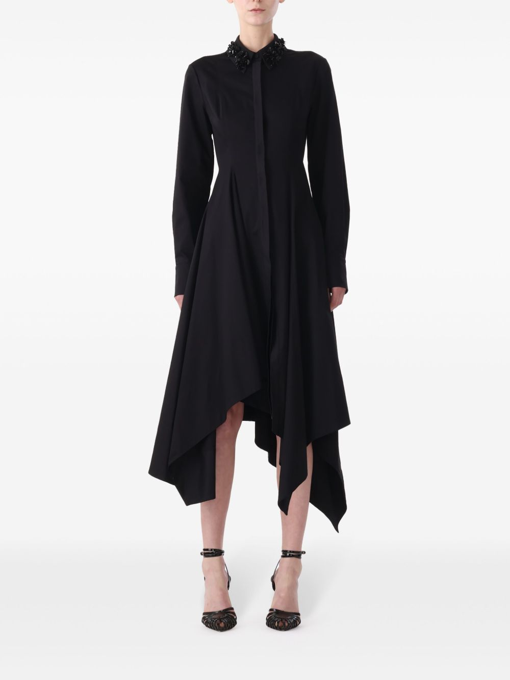 Jason Wu Collection 不对称连衣裙 - 黑色