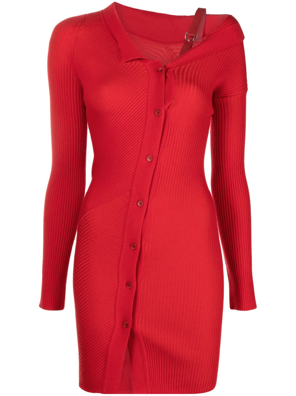 Jacquemus La Robe Maille Colin 迷你连衣裙 - 红色