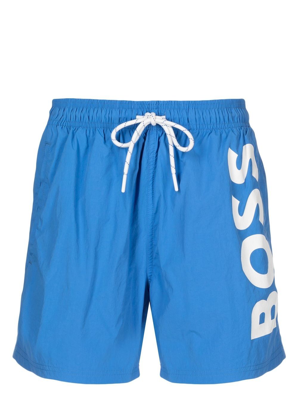 BOSS Octopus logo印花泳裤 - 蓝色