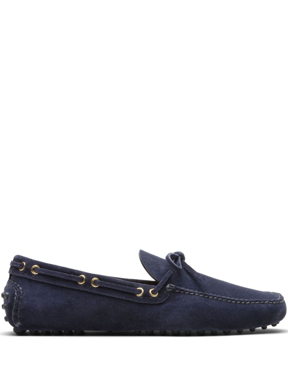 Car Shoe 绒面皮乐福鞋 - 蓝色