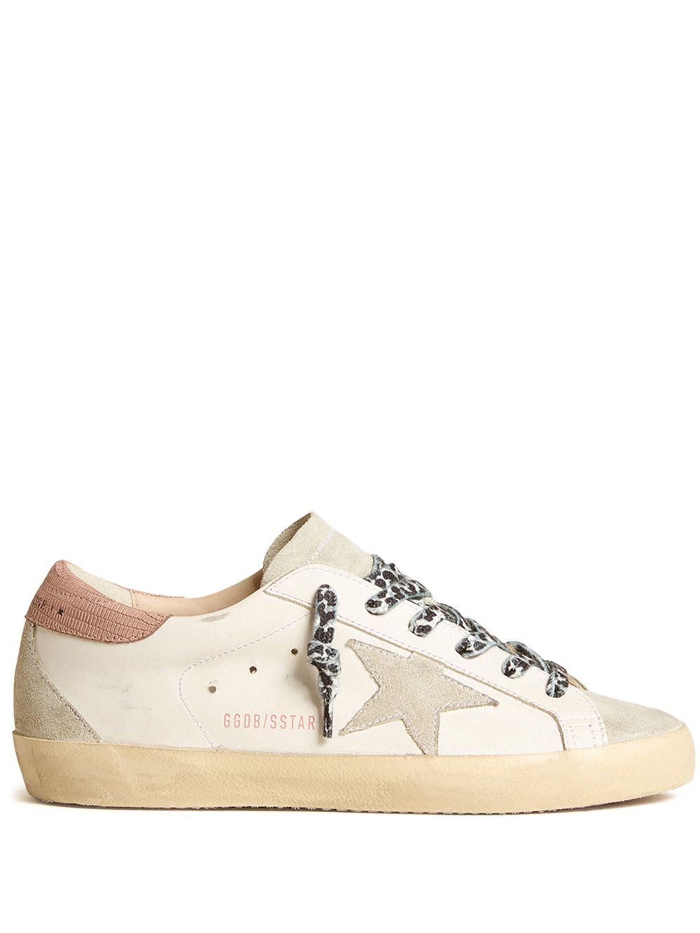 Golden Goose Super Star 拼接皮质板鞋 - 白色
