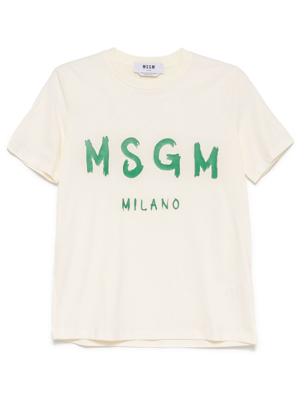 MSGM logo印花T恤 - 白色