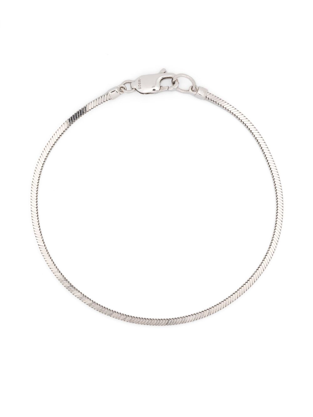 Missoma square snake-chain sterling silver bracelet - 银色
