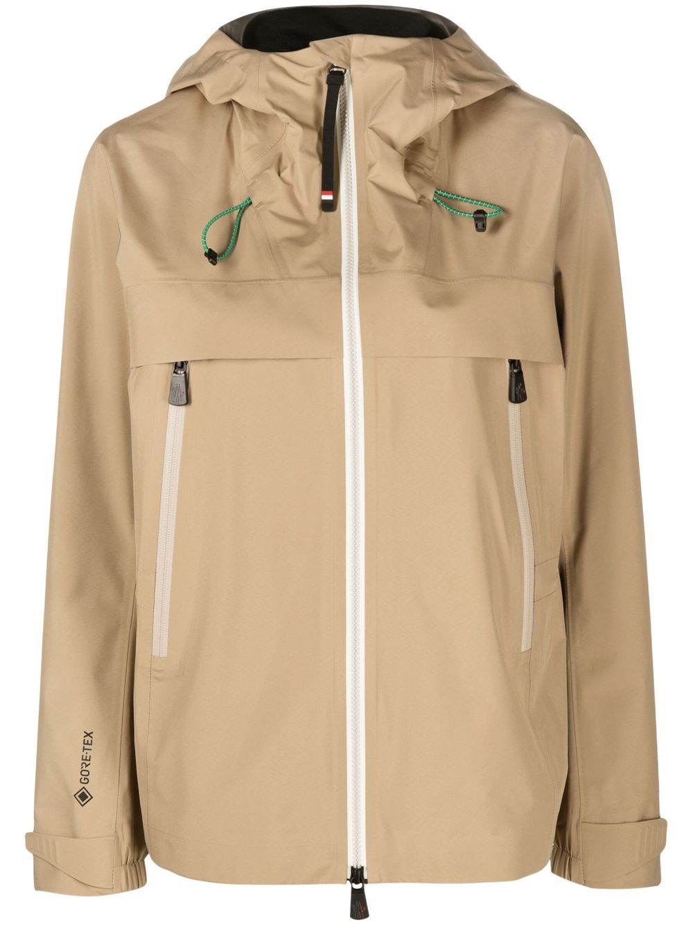 Moncler Grenoble 单排扣连帽外套 - 中性色