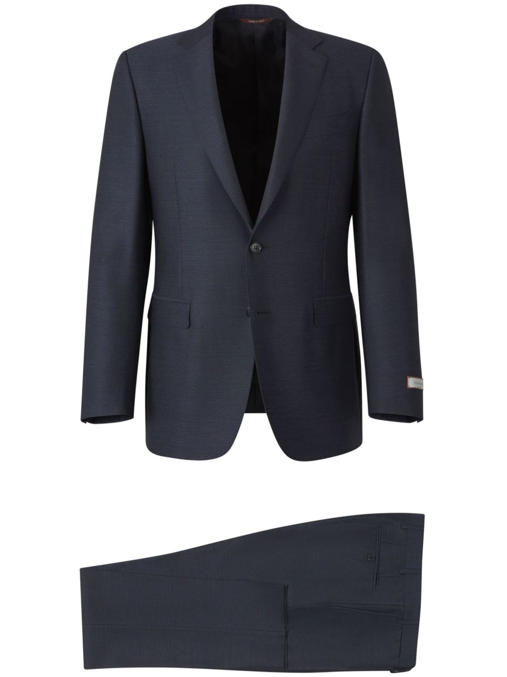 Canali 羊毛西装套装 - 蓝色